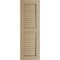Ekena Millwork Rustic Two Equal Louver Rough Cedar Faux Wood Shutters (Per Pair), Primed Tan, 18"W x 68"H SHULV18X68RCPR - alternate 4